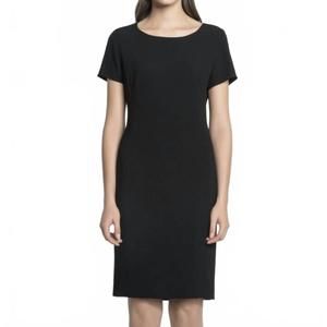 NEW LUISA CERANO straight fit short sleeve dress in black